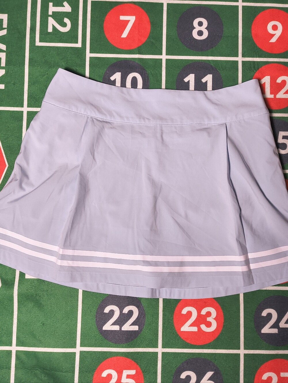 CALIA 15 Inch Light Blue Side Zip Skort Women's 12 Athletic Golf Tennis Nwt